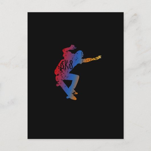 Geweldige en wollige Skateboarden en skateboarden Briefkaart (Voorkant)