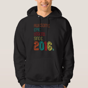 Geweldige epic Legend sinds 2016 6 jaar oud 6e bil Hoodie