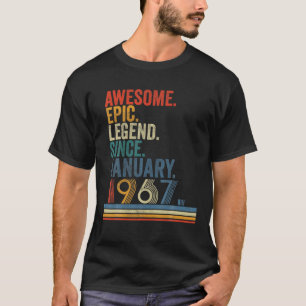 Geweldige epic Legend sinds januari 1967 55 jaar o T-shirt