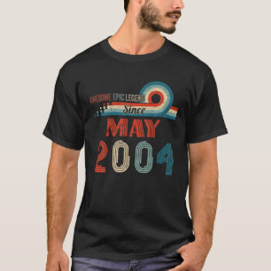 Geweldige epic Legend sinds mei 2004 18e verjaarda T-shirt