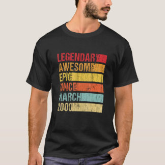  Geweldige epic sinds maart 2000 ii T-shirt