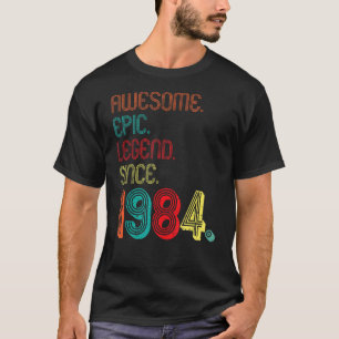 Geweldige epische legende sinds 1984 38 jaar oud 3 t-shirt