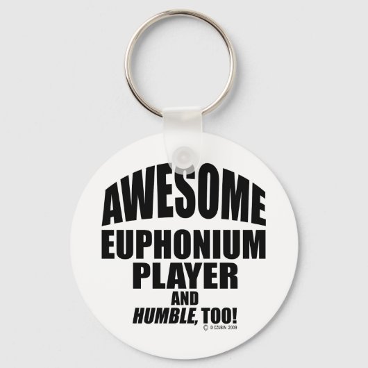 Geweldige Euphonium Player Sleutelhanger (Voorkant)