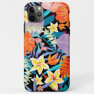 Geweldige exotische bloemen iPhone 11 pro max hoesje
