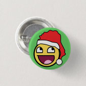 Geweldige Face Santa Button (Voorkant /achterkant)