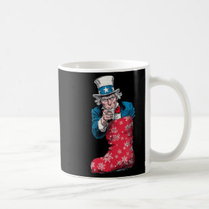 Geweldige feestelijke sok met SAM en US kleuren vo Koffiemok