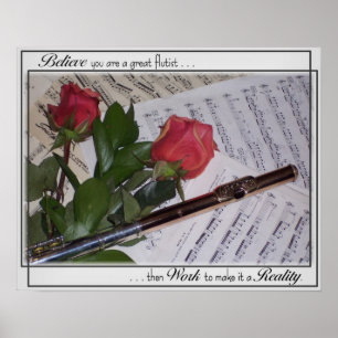 Geweldige Flutist Poster
