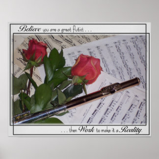 Geweldige Flutist Poster