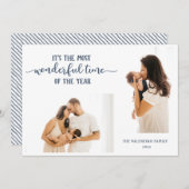 Geweldige foto van jaar 2 feestdagenkaart (Voorkant / Achterkant)