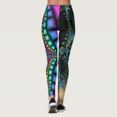 Geweldige fractureel fractal leggings (Achterkant)
