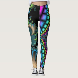 Geweldige fractureel fractal leggings