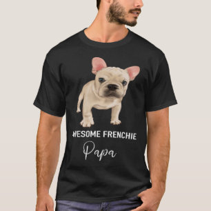 Geweldige frans papa frans bulldog t-shirt