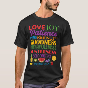 Geweldige galatianen, vruchten van de gedistilleer t-shirt
