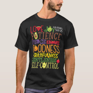 Geweldige galatianen, vruchten van de gedistilleer t-shirt