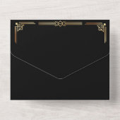 Geweldige Gatsby Save the Date RSVP All In One Uitnodiging (Achterkant)