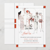 Geweldige Gatsby-uitnodiging Kaart (Voorkant / Achterkant)