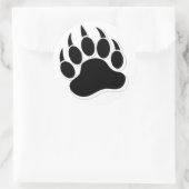 Geweldige Gay Beer Claw B&W 3D-effect Ronde Sticker (Tas)