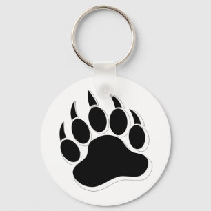 Geweldige Gay Beer Claw B&W 3D-effect Sleutelhanger