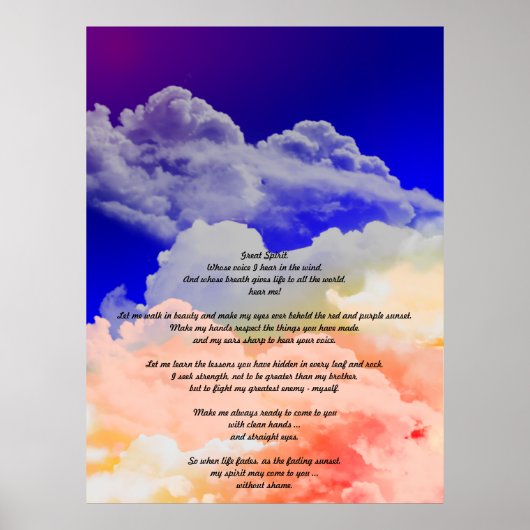 Geweldige geest poster (Voorkant)