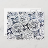 Geweldige gehaakte stijlvol design briefkaart (Voorkant / Achterkant)