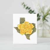 Geweldige gele roos van de Texas Pattern-bloem (Staand voorkant)