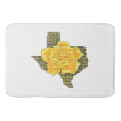Geweldige gele roos van de Texas Pattern-bloem Badmat (Voorkant)