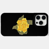 Geweldige gele roos van de Texas Pattern-bloem Case-Mate iPhone Case (Achterkant (horizontaal))
