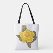 Geweldige gele roos van de Texas Pattern-bloem Draagtas (Achterkant)