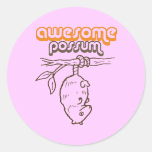 Geweldige getal ronde sticker