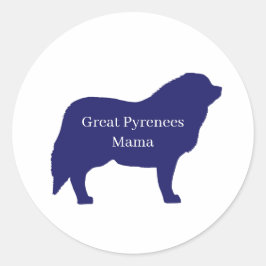 Geweldige Geweldige Pyreneeën Ronde Sticker
