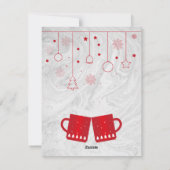 Geweldige, Geweldige Rode Kerstbeker van Tea Feestdagenkaart (Achterkant)