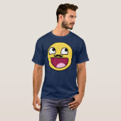 GEWELDIGE GEZICHT MET MUSTACHE T-SHIRT (Voorkant volledig)
