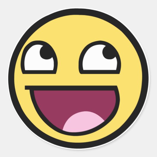 Geweldige gezicht Sticker (Voorkant)