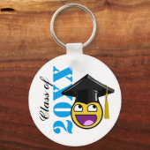 Geweldige gezichtsthema met Afstuderen Pet Sleutelhanger (Voorkant)
