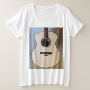 Geweldige gitaar grote maat t-shirt