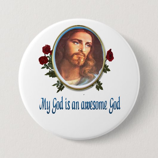 Geweldige God Ronde Button 7,6 Cm (Voorkant)