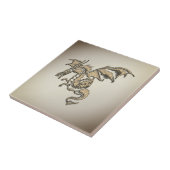 Geweldige Golden Dragon Tegeltje (Zijkant)