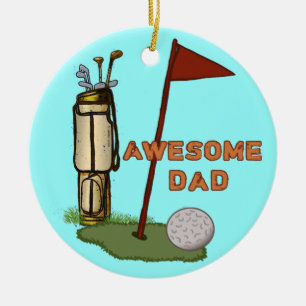 Geweldige Golf Dad ornament