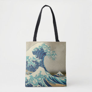 Geweldige golf van Kanagawa en Japanse kunst /Japa Draagtas