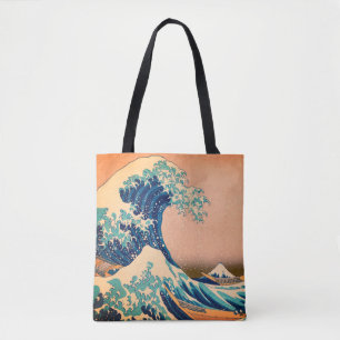 Geweldige golf van Kanagawa en Japanse kunst /Japa Draagtas