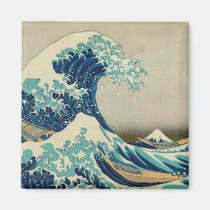 Geweldige golf van Kanagawa en Japanse kunst /Japa Magneet