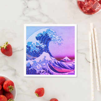 Geweldige golf van Kanagawa en Japanse kunst /Japa Servet