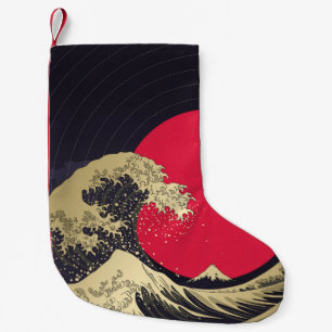 "Geweldige golf van kanagawa". Hokusai, Japanse go Kleine Kerstsok