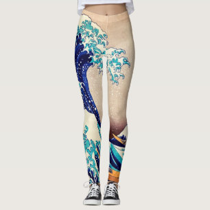 Geweldige golf van Kanagawa  Japanse kunst Leggings