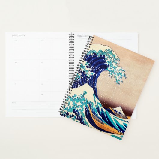 Geweldige golf van Kanagawa  Japanse kunst Planner (Display)