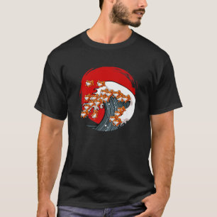 Geweldige golf van Shiba Inu Dog Japanse Akita Kan T-shirt