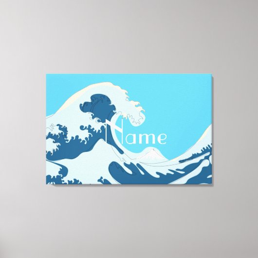 Geweldige golven Thunder_Cove Canvas Afdruk (Voorkant)