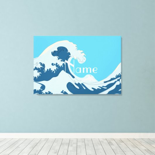 Geweldige golven Thunder_Cove Canvas Afdruk (Insitu (Houten vloer))