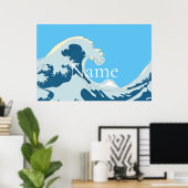 Geweldige golven Thunder_Cove Poster (Thuiskantoor)