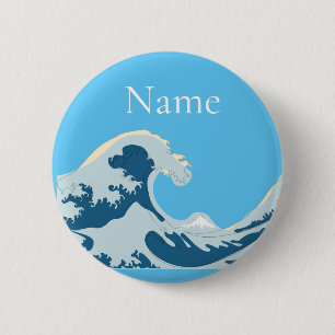 Geweldige golven Thunder_Cove Ronde Button 5,7 Cm